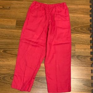 J. Jill Linen Pull On Capris Size Medium